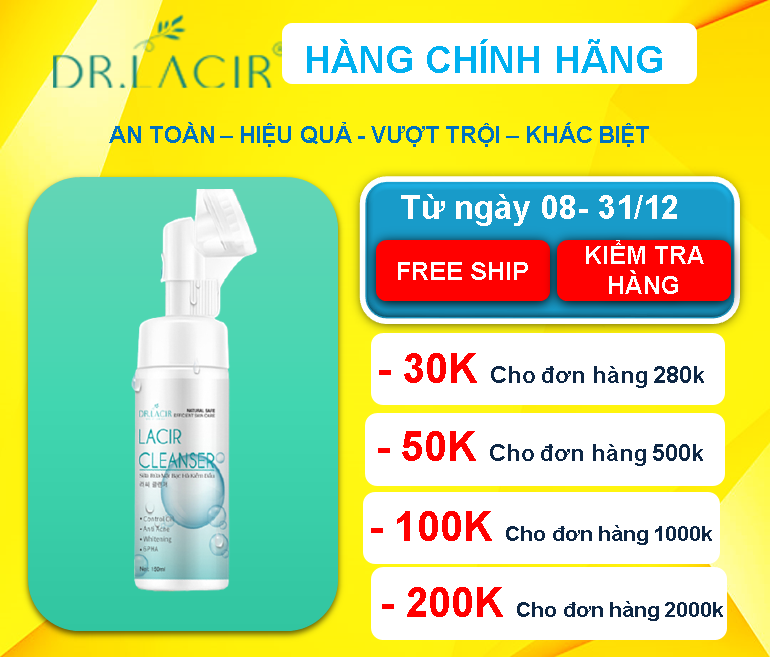 [[ Mặt Nạ Thải Độc - Cho Da Bị Tổn Thương ]] - DR. LACIR - Da Nhạy Cảm, Yếu, Nhiễm Corticoid, Thuỷ Ngân, Chì - Hàng Chính Hãng Hàn Quốc