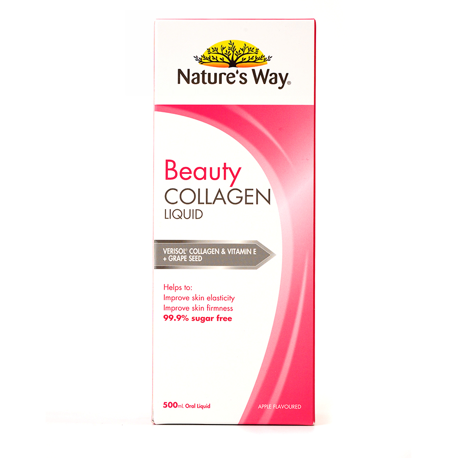 Collagen Dạng Nước Bổ Sung Collagen Thủy Phân Giúp Sáng Da Nature's Way Beauty Collagen Liquid 500ml