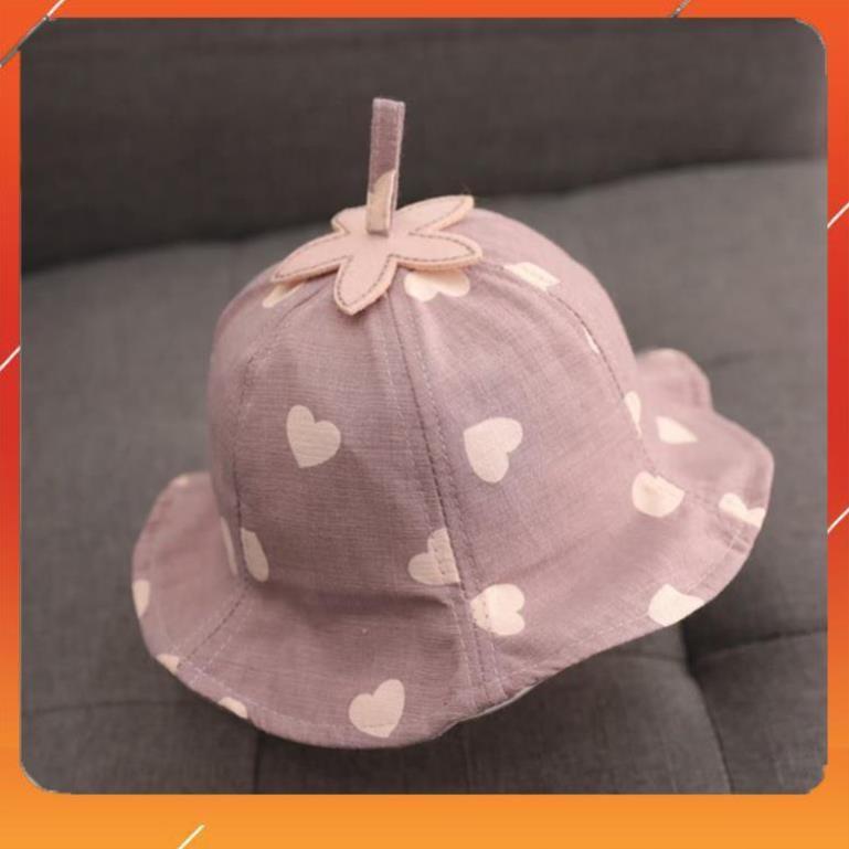 Mũ vành họa tiết dễ thương cho bé 6-24m