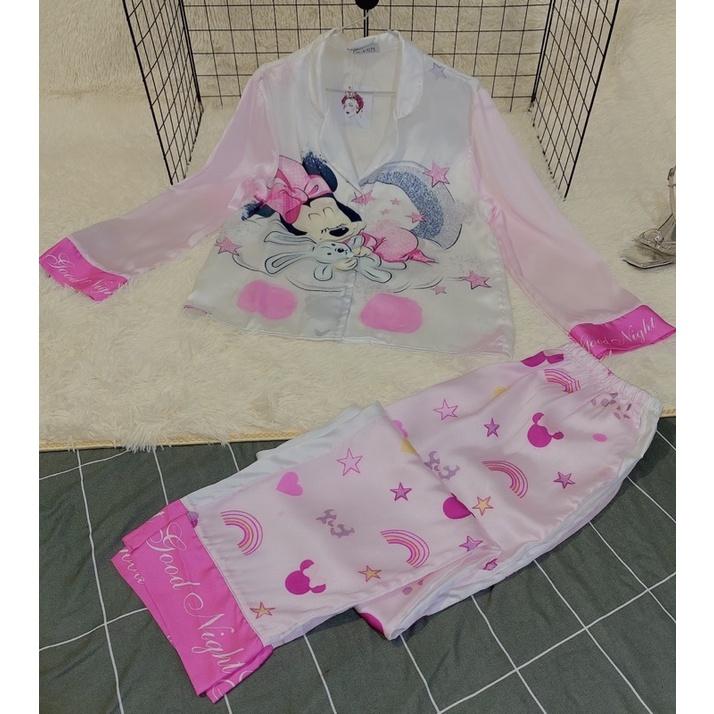 BỘ PIJAMA CAO CẤP SIÊU MỀM MƯỢT, MÁT MỊN, LỤA MANGO HỒNG XINH XẮN