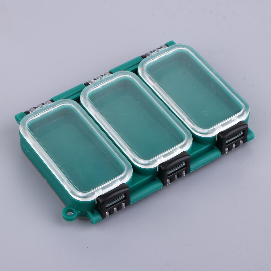 2pcs Fishing Tackle Box Safety Case Plastic Waterproof Storage Case