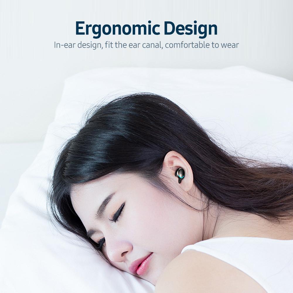 Tai nghe không dây nhét trong tai thể thao với màn hình hiển thị pin LED Điều khiển cảm ứng thông minh