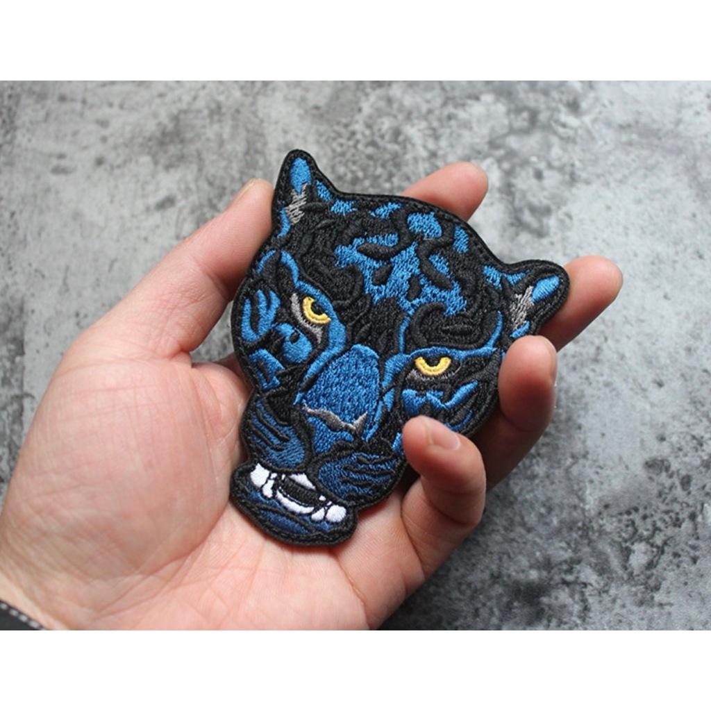 Patch_velcro thêu hình báo đốm dán ba lô_quần áo_túi xách