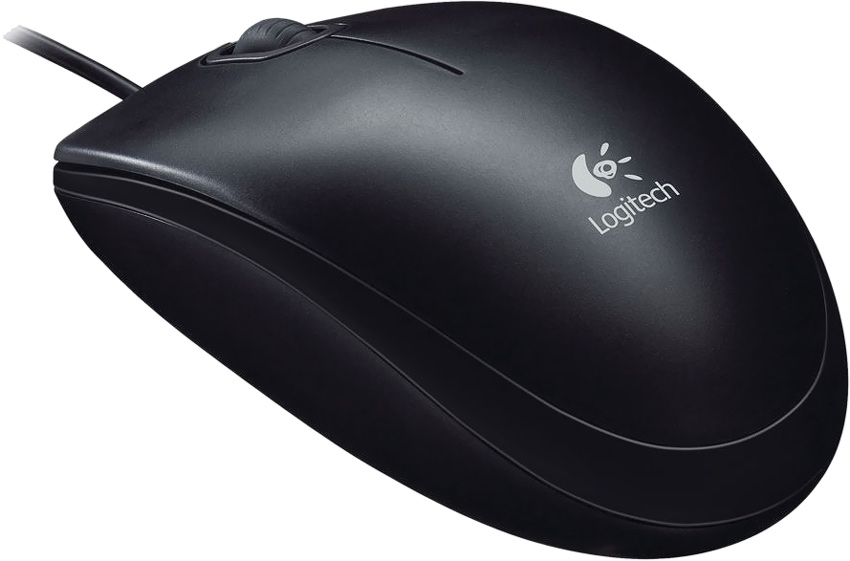 Chuột máy tính Logitech B100 Đen - Hàng chính hãng