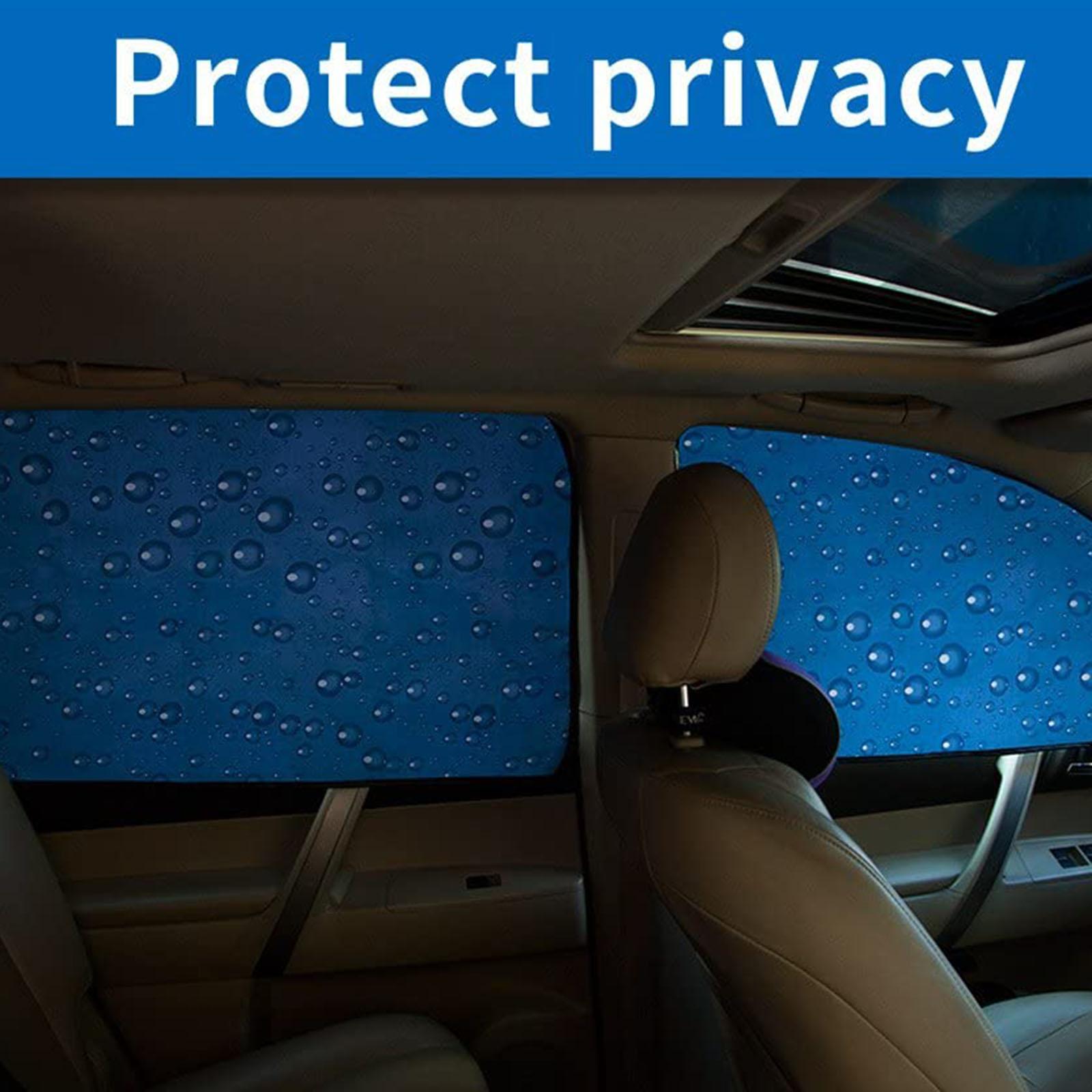 4 Pieces Car Magnetic Rear Front Side Window Sunshade Shade, Retractable, Professional Accessories