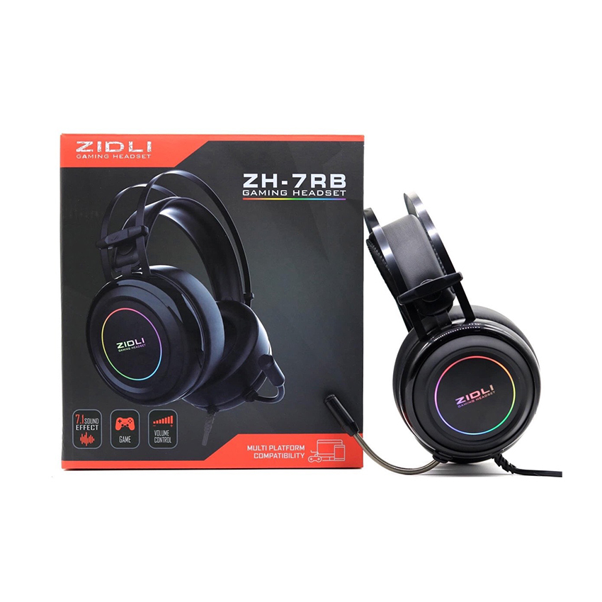 Tai nghe gaming Zidli ZH7-RB (7.1, USB, Led) - Hàng Chính Hãng 