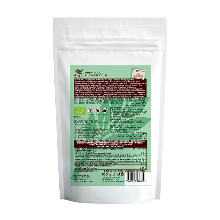   Bột Tảo bẹ hữu cơ Dragon Superfoods 100g