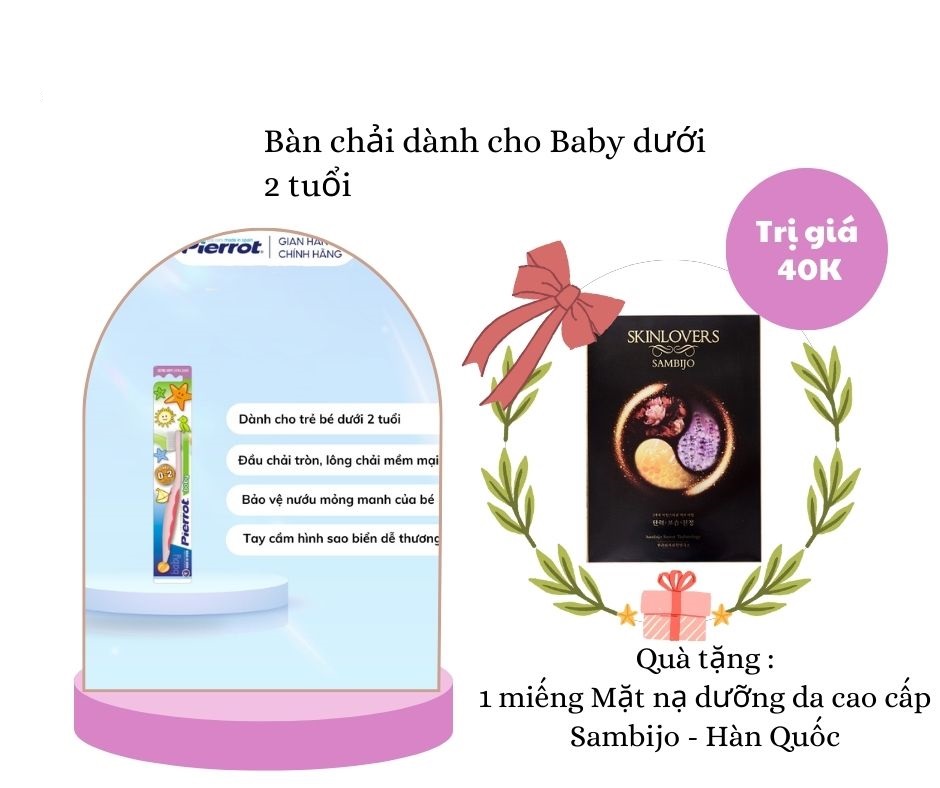 Bàn chải đánh răng trẻ em PIERROT BABY