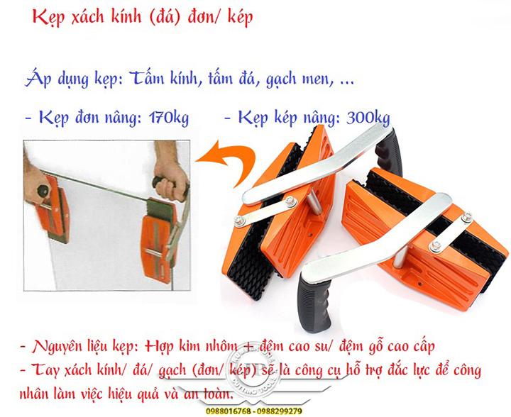 Tay Xách Kính Đơn/Đôi Hợp Kim Nhôm Đệm Cao Su Cao Cấp