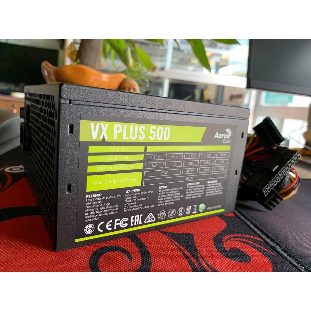 NGUỒN AEROCOOL VX PLUS 500W CÔNG SUẤT THỰC - Hàng Chính Hãng