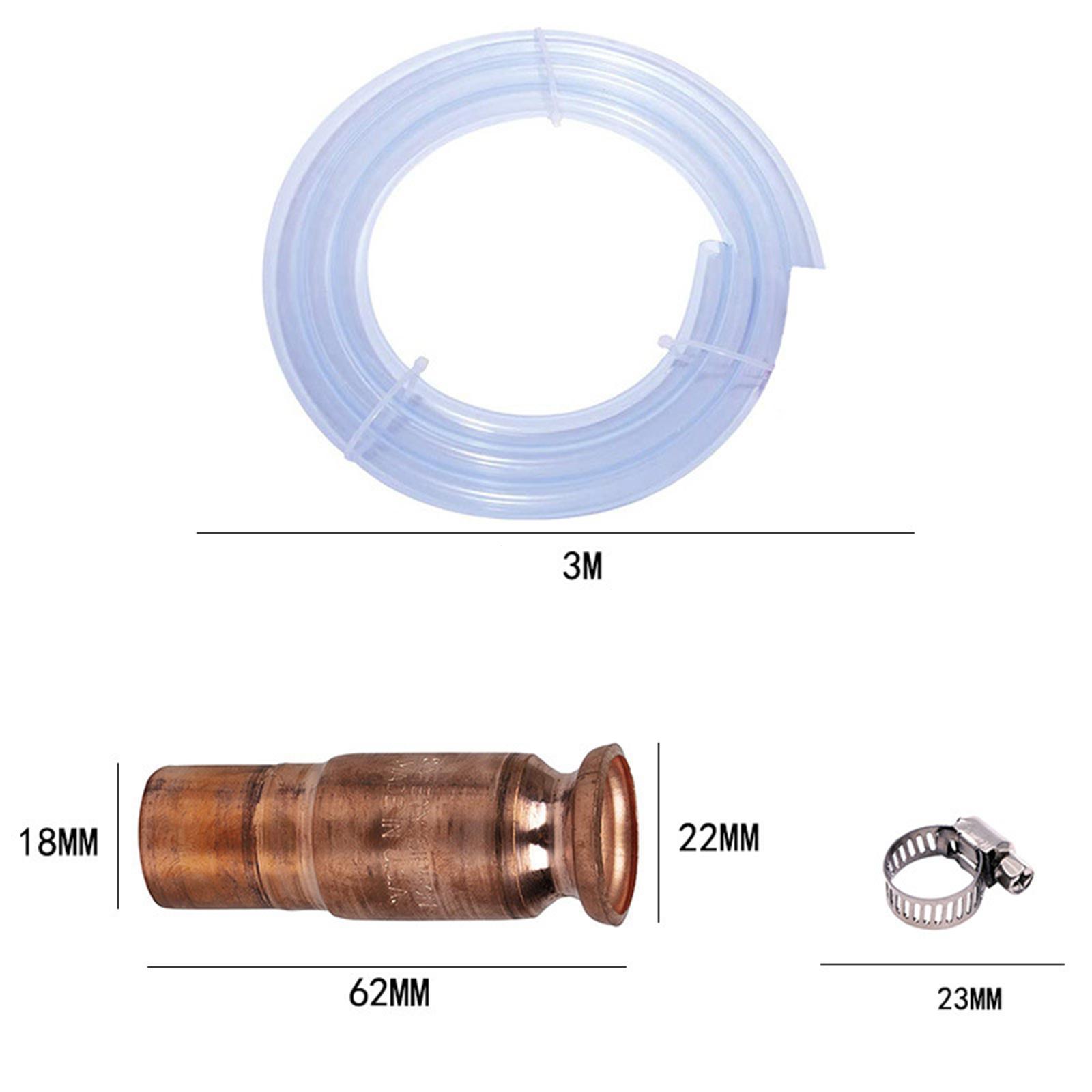 Gasoline Siphon Hose 10ft Automatic Pumping Pipe for Tractor Vehicle