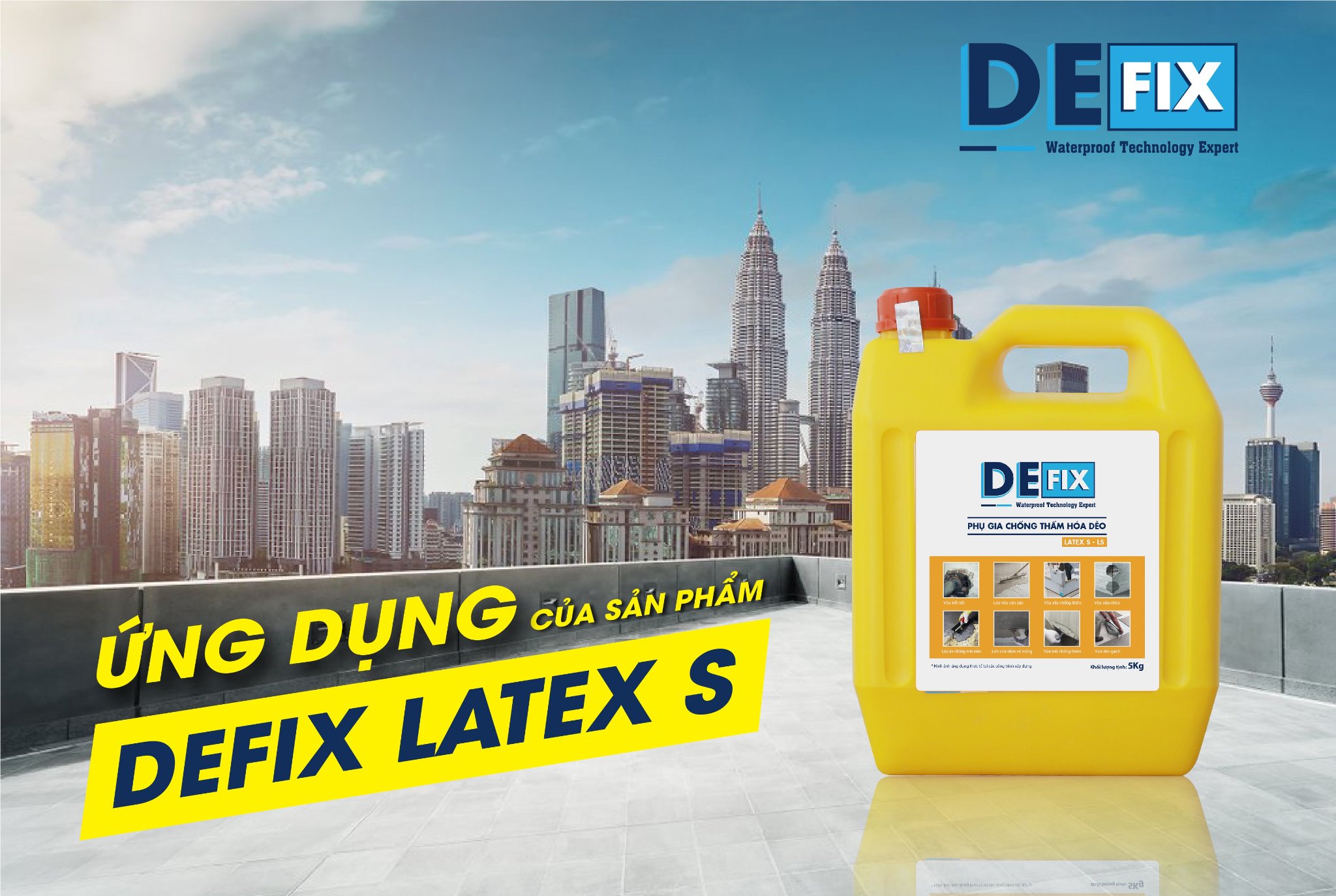 Phụ gia chống thấm DEFIX LATEX S