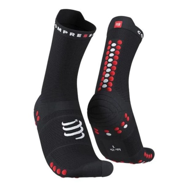 Vớ chạy bộ Compressport Pro Racing Socks V4.0 – Run High - Màu đen