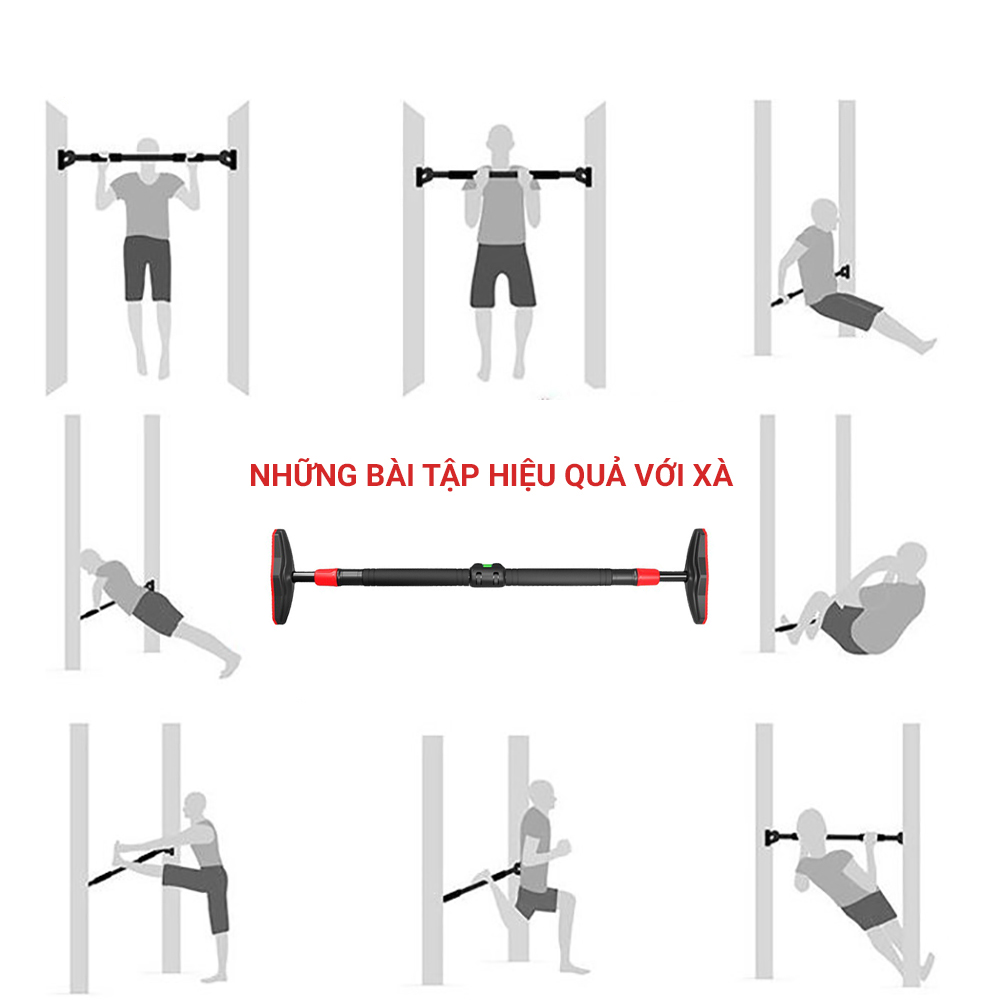 Xà đơn gắn cửa treo tường cao cấp AOLIKES A-SW213 pull up bar home gym