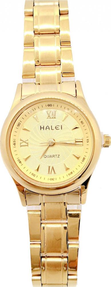 Đồng hồ Nữ Halei HL489 dây vàng  Tặng Combo TẨY DA CHẾT APPLE WHITE PELLING GEL BEAUSKIN chính hãng - Vàng - Vàng