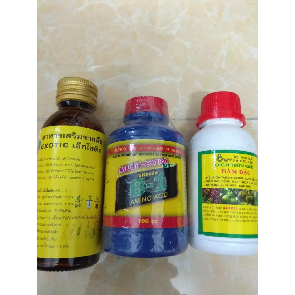 Combo kích rễ dưỡng cây Exotic - B1 thái 100ml tặng chai dịch trùn quế đậm đặc 105ml