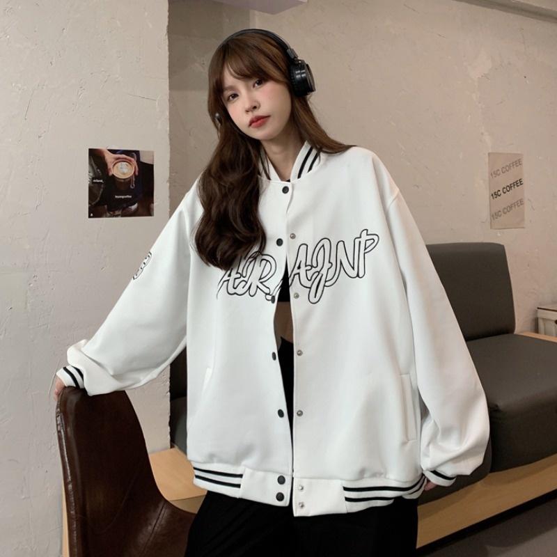 Áo khoác nữ nam bomber unisex gió jacket dù 2 lớp cúc bấm form rộng local brand ulzzang phong cách hàn quốc đep ARAFNP