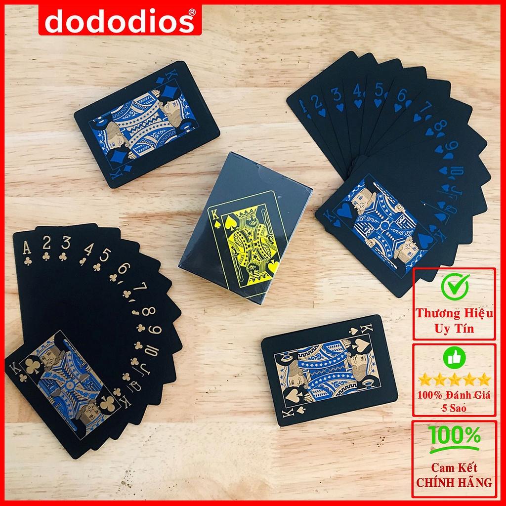 Bộ Bài Tây Đen Siêu Đẹp - Chất Liệu Nhựa PVC Chống Thấm Nước Siêu Bền - Chính hãng dododios -PVC Vàng