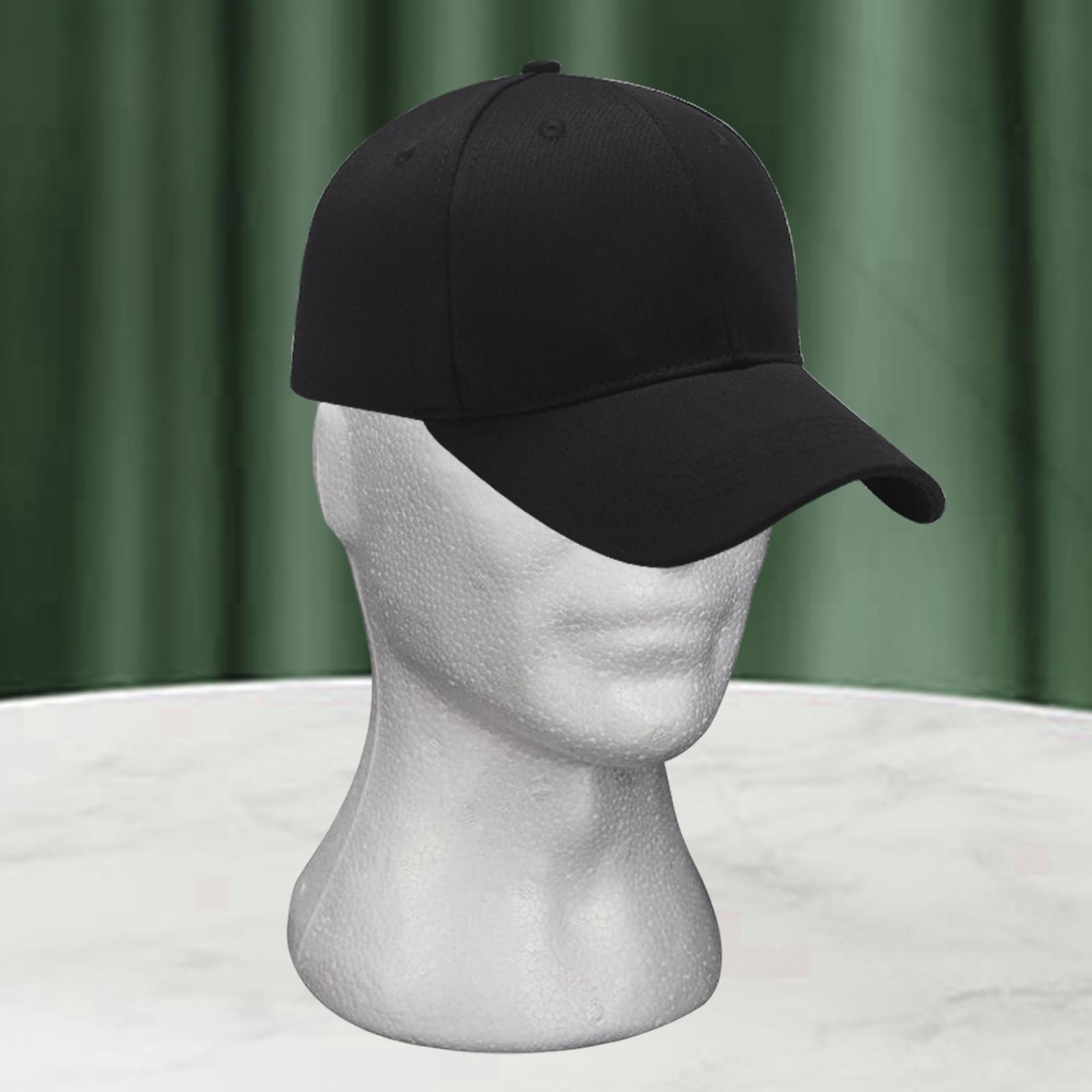 Male Manikin Head Portable DIY Photography Props Lightweight Round base Styling Tools Model for Headwear Jewelry Headset Glasses Hat