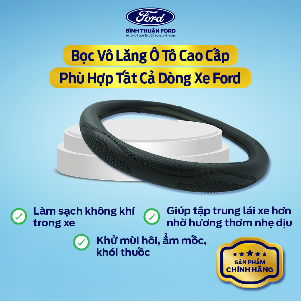 [COMBO GIÁ HỜI] Bọc Vô Lăng Ô tô Cao cấp + Gối tựa đầu Ô tô | Phụ kiện Nội thất Sang Trọng, Bảo Vệ Xe