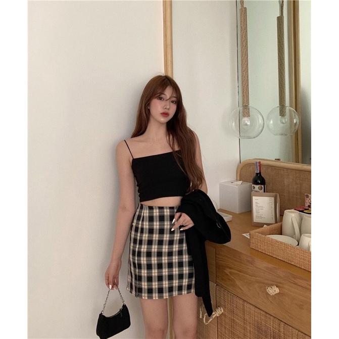 MS239 Áo len tăm 2 dây bún croptop