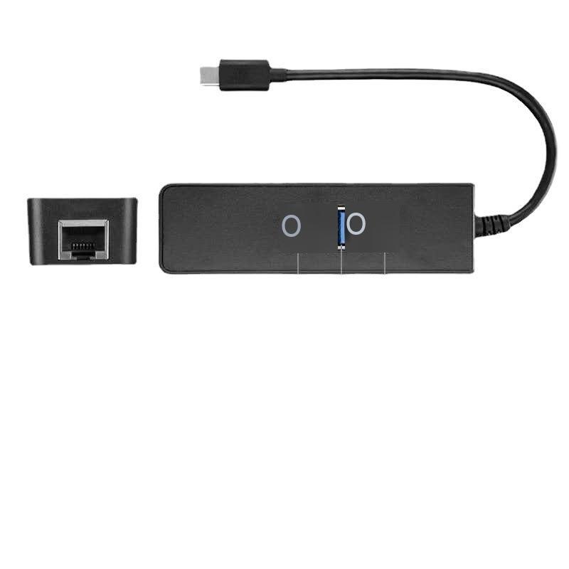 Phong cách mới nhất Type-C Gigabit card mạng có dây USB3.0HUB hub usb sang rj45 Gigabit card mạng