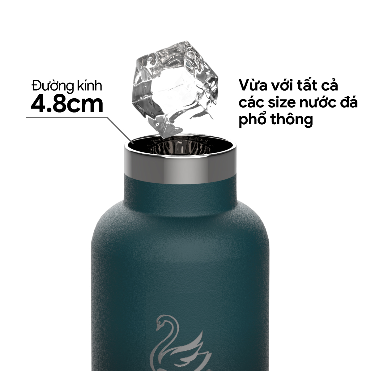 Bình Giữ Nhiệt 2GOOD FLASK Standard Mouth SM-02 HandleLid (621ml) - Hàng Chính Hãng - Moonlight