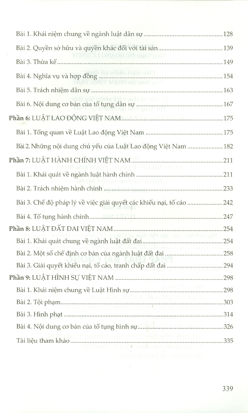 Pháp Luật Đại Cương