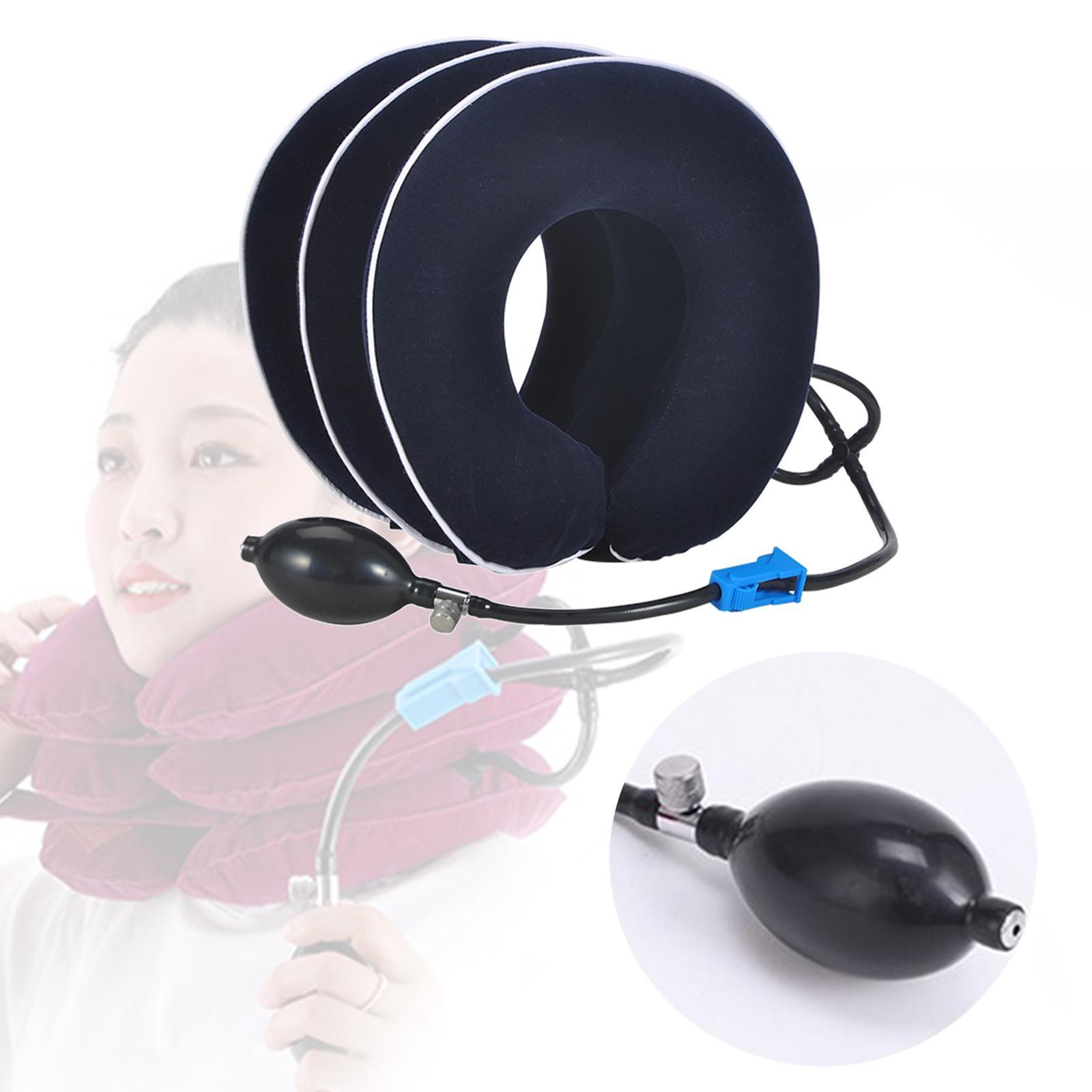 Cervical Vertebra Traction Device Inflatable Metal Ball for Office