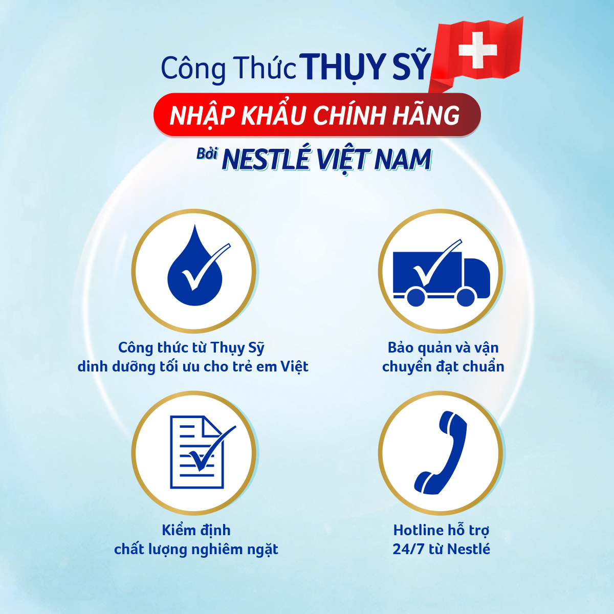 Combo 02 Sản phẩm dinh dưỡng công thức Nestlé NAN OPTIPRO  4 lon 1700g - TẶNG Balo kéo cá heo