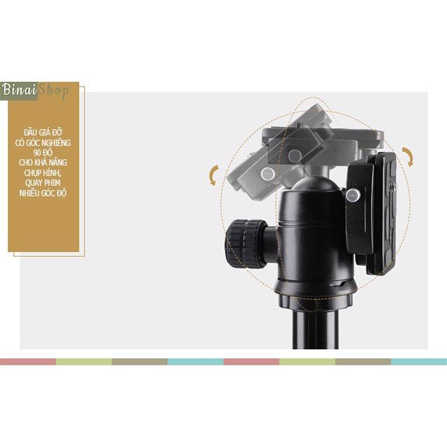 Weifeng WF-6620A - Chân Đế Tripod Máy Ảnh - Hàng chính hãng