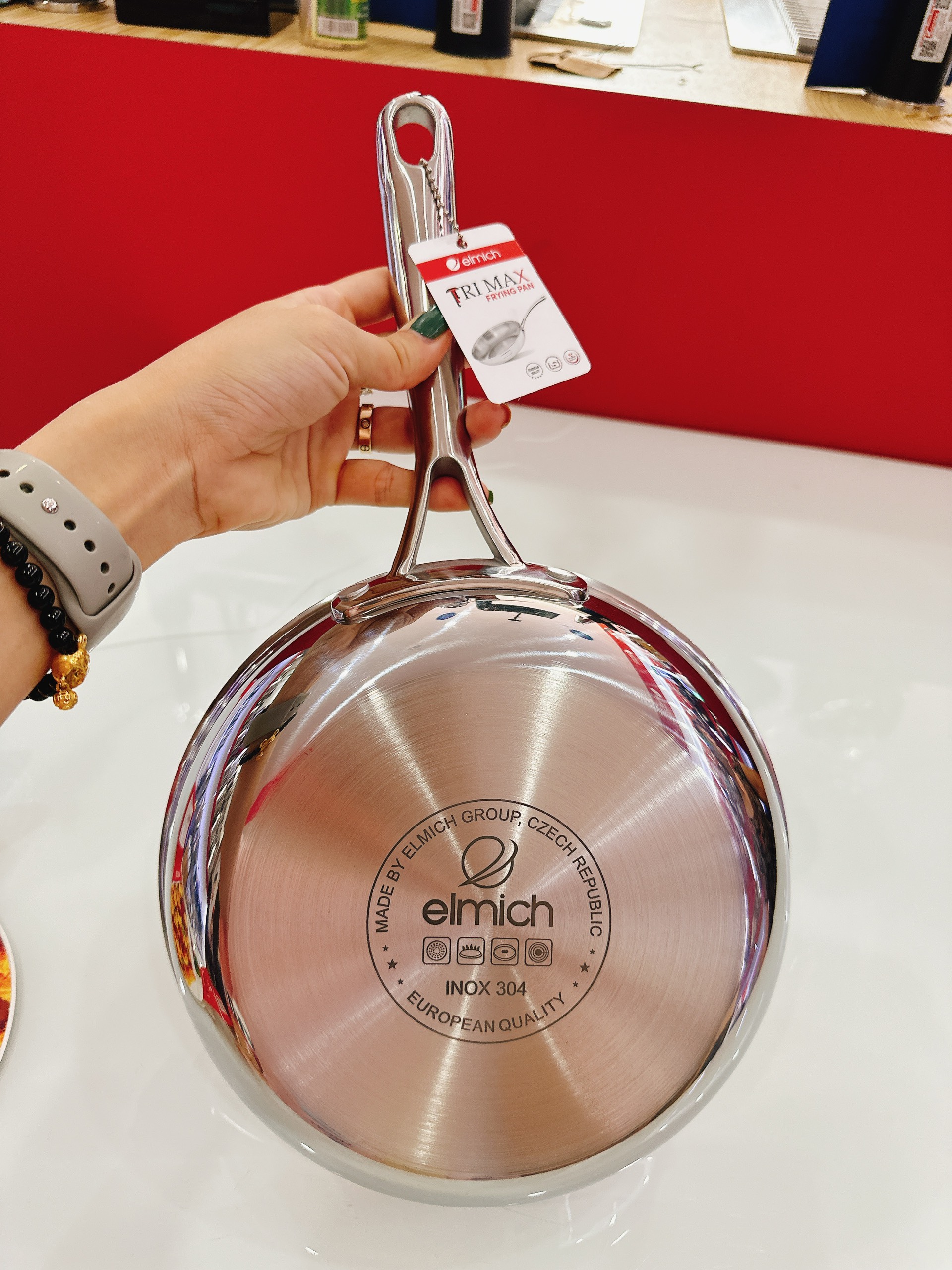 Chảo inox nguyên khối Elmich Trimax EL 4845SR size 20 cm