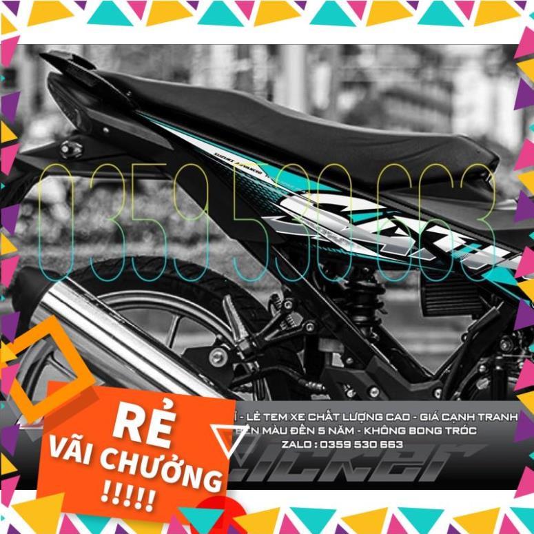 Tem rời Satria xe đen - tem xanh ngọc - hot 2021