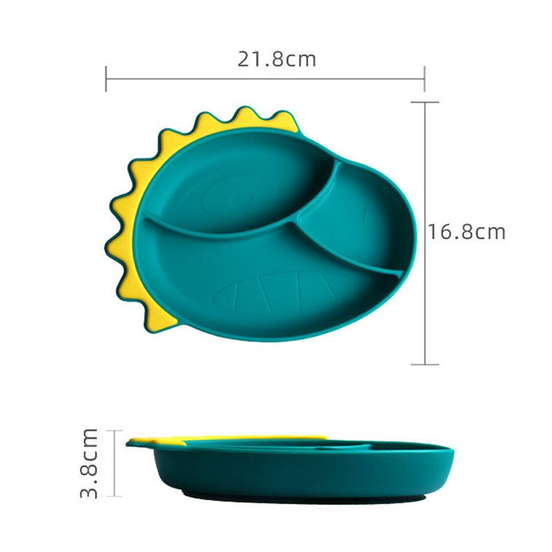 Silibaby Silicone Cho Bé Hút Bát Trẻ Em Bổ Sung Thực Phẩm Bát Di Động Silicone Chia Đĩa Tập Bé Bộ Đồ Ăn