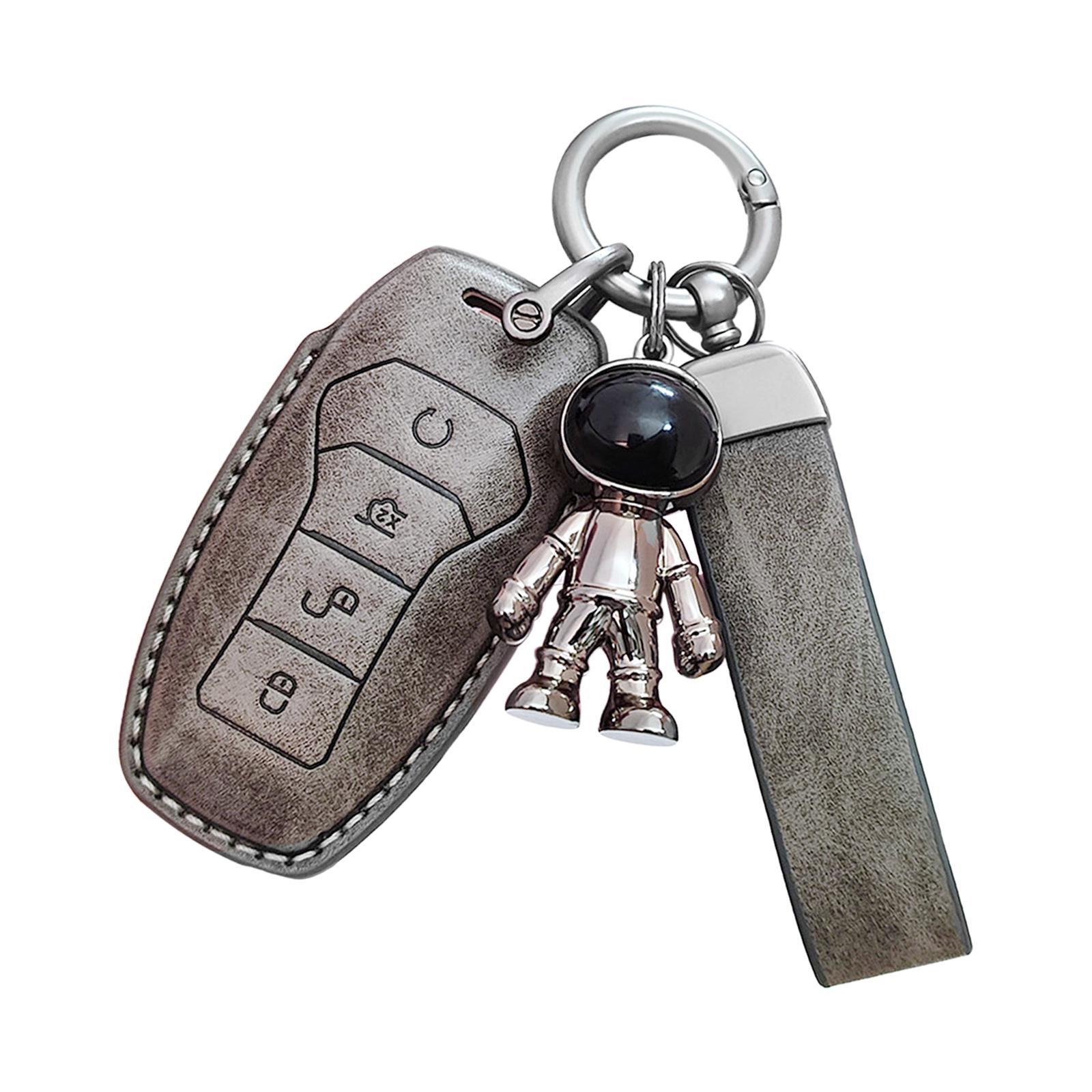 Car Key Fob Cover Protector Wear Resistant Waterproof Soft Automotive Key Case Holder with Keychain for Yuan Plus Atto 3