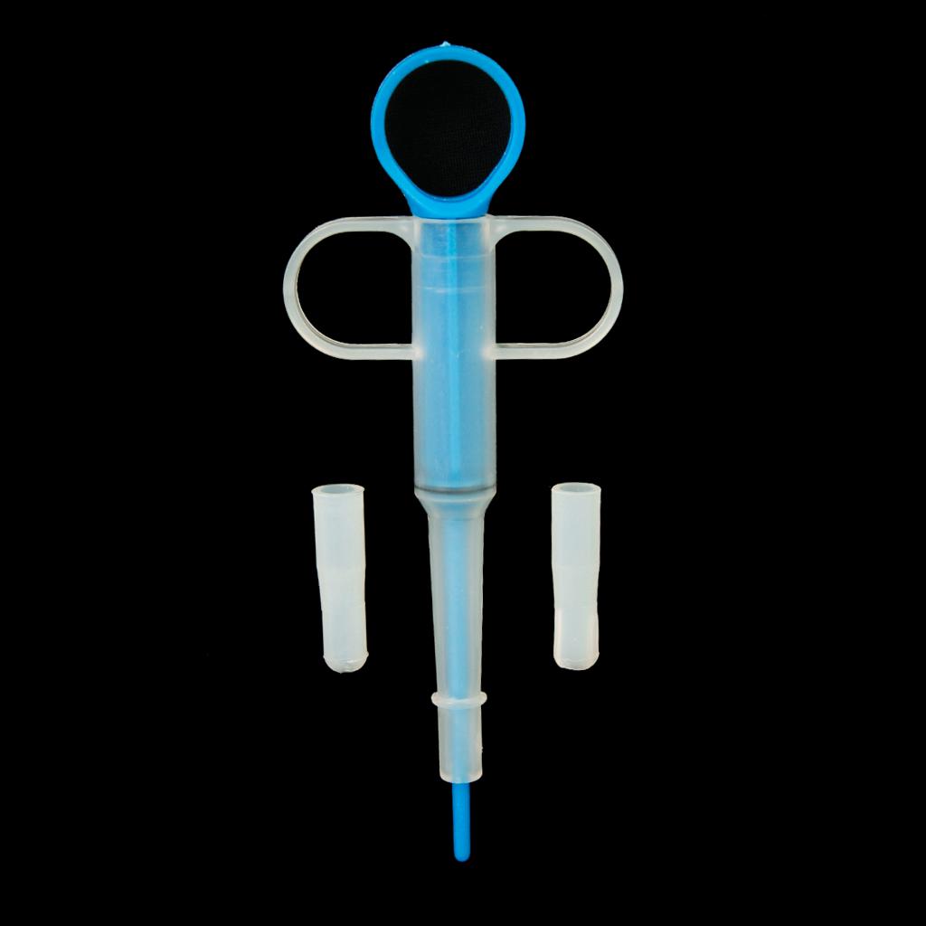 Pet Dog Cat Capsule Tablet Pill Gun Piller Pusher Syringe Doser Set Red