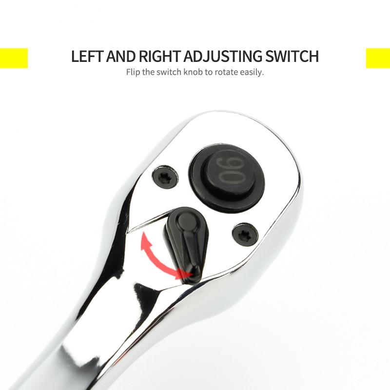 1 cờ lê bánh cóc 90 răng 1/4" 3/8" 1/2"
