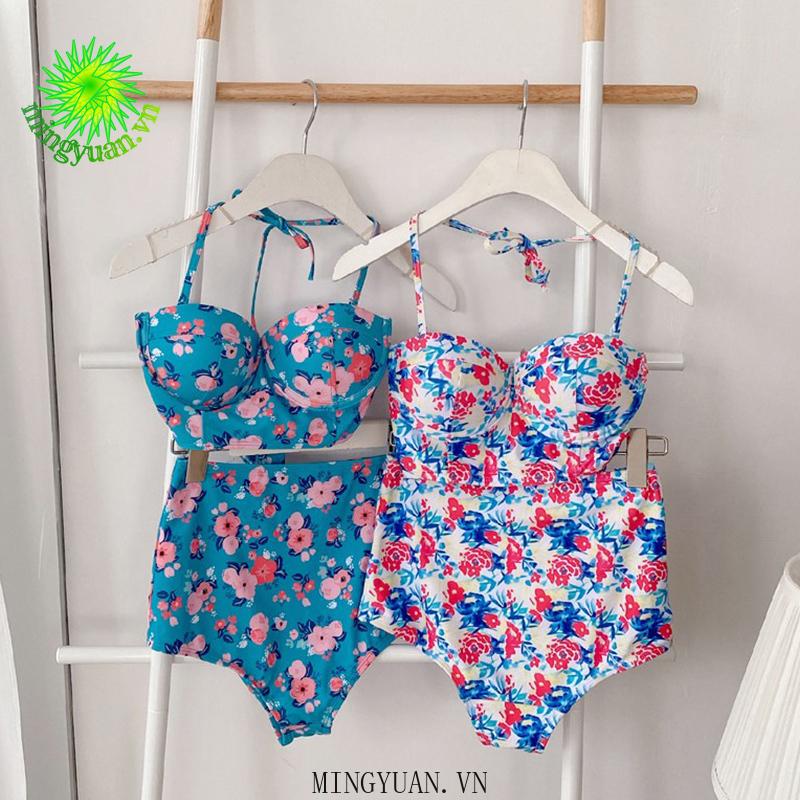 Set Đồ Tắm In Họa Tiết Hoa Quyến Rũ Dành Cho Nữ
