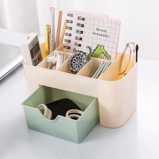 KHAY SON HỘP NHỰA ĐỰNG MỸ PHẨM CÓ NGĂN KÉO