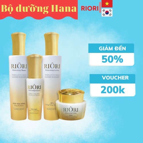 (Tặng mặt nạ) BỘ DƯỠNG DA CAO CẤP HÀN HANA RIORI