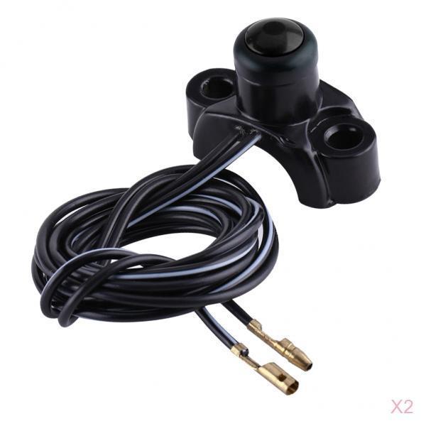 2Pcs Motorbike ATV 22mm Handlebar Engine Kill Stop Start Button