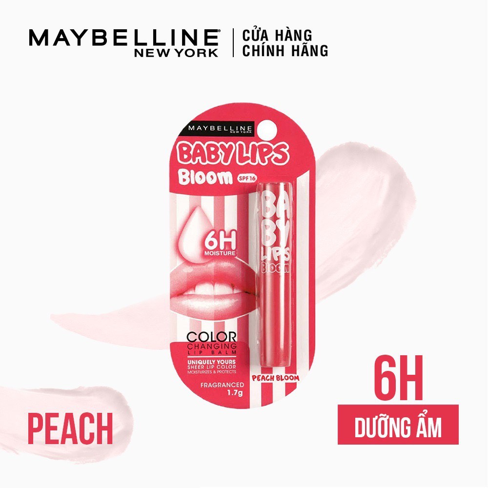 [MAYBELLINE NEW YORK] Son Dưỡng Môi Chuyển Màu Và Chống Nắng Baby Lips Bloom SPF 16 1.7g