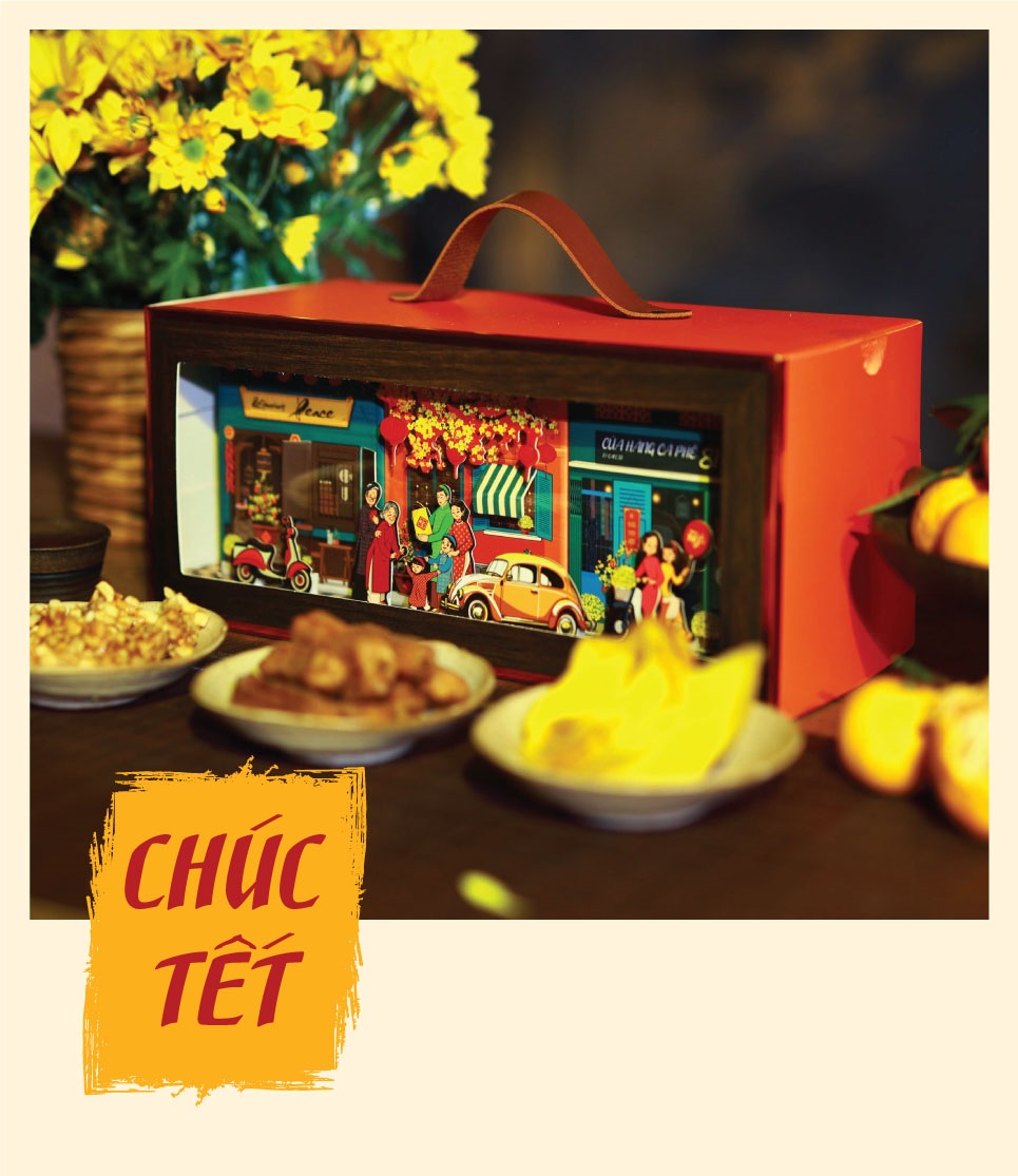 (COMBO ƯU ĐÃI 999K) - Set hộp quà Tết Xanh Ikachi TẾT THỊNH VƯỢNG + CHÚC TẾT