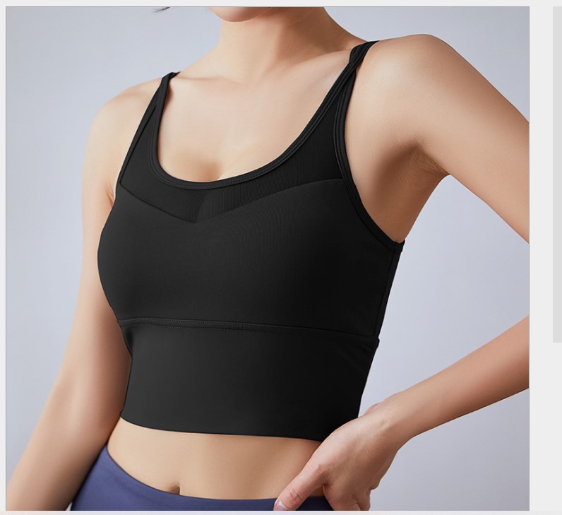 Bộ đồ tập gym, yoga 2 món gồm áo croptop có mút đệm và quần siêu co giãn, tôn dáng, nâng mông