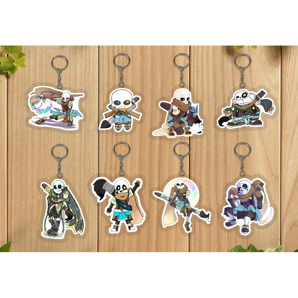 Set 3 Móc khóa cắt tỉa ink sans