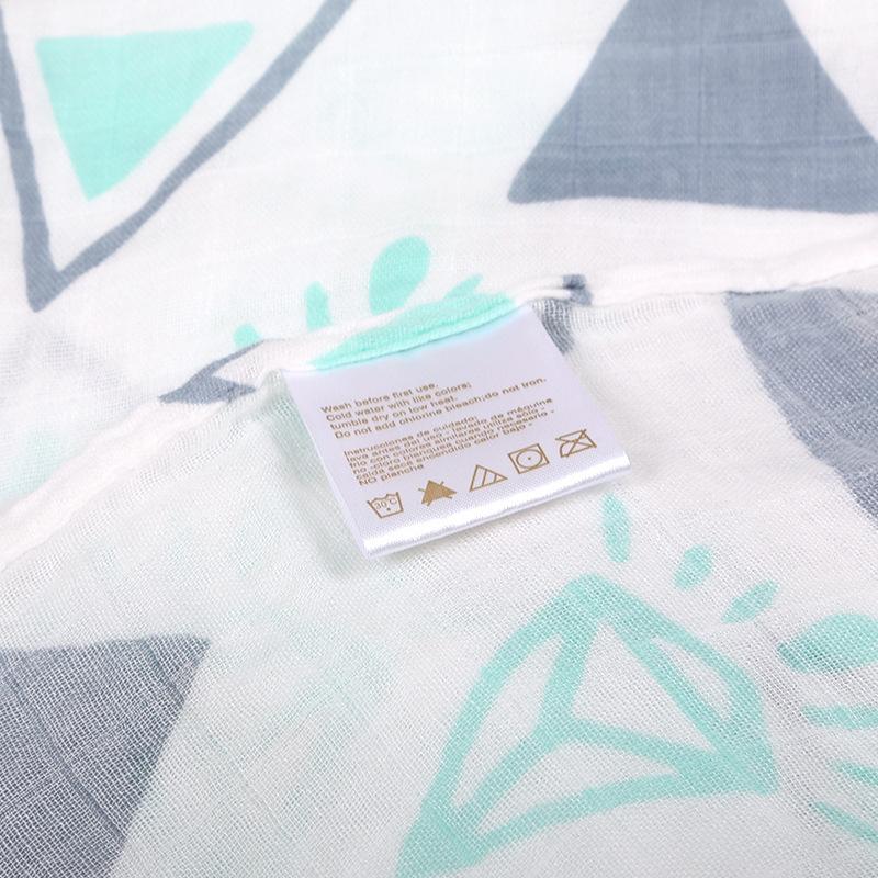 120X120Cm Muslin Bé Đầm Chăn Chức Năng Thiết Kế Quấn Bé Bao Bọc Rainbow In Hình Bé Sơ Sinh Gối