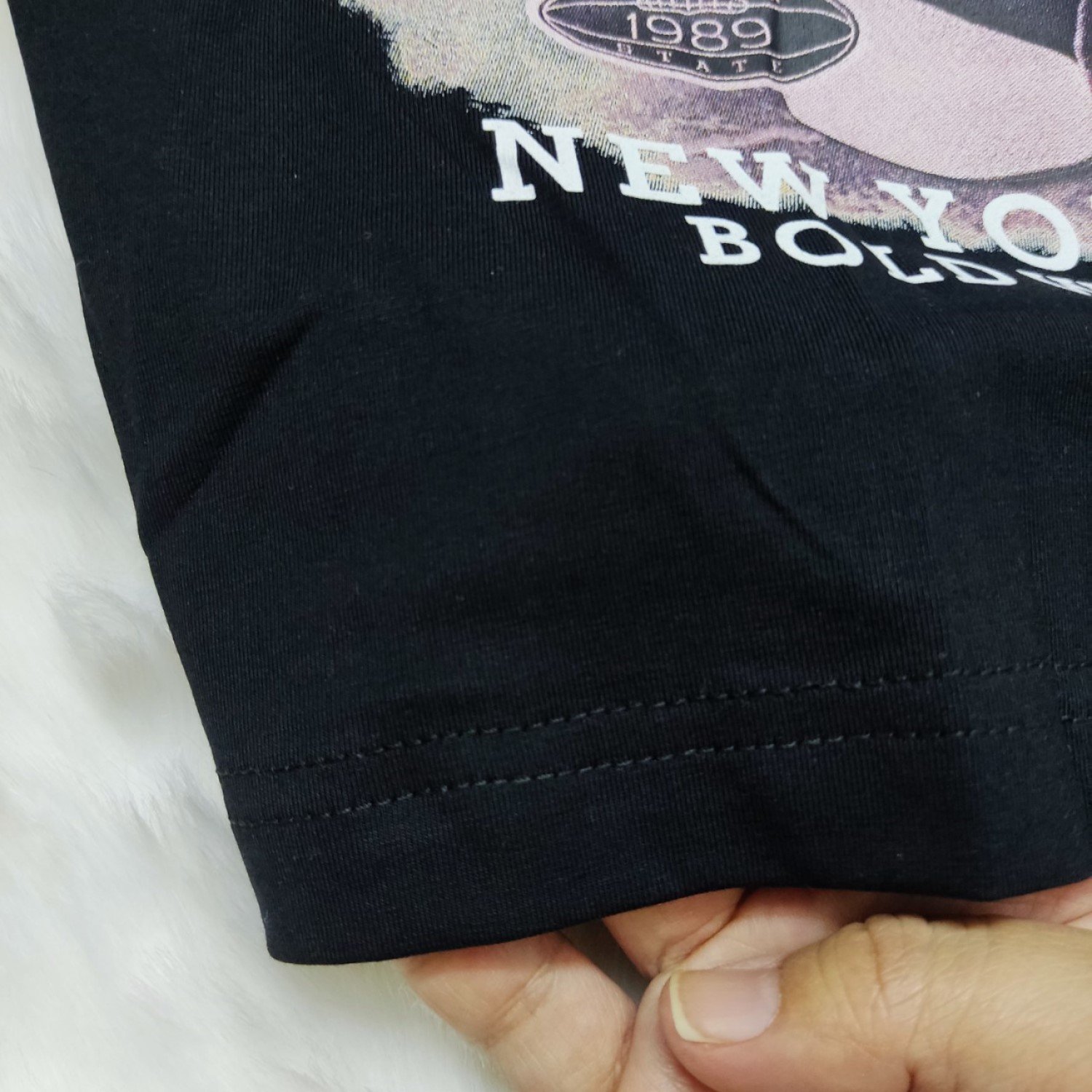 A0003326 Áo thun đen thời trang bé trai, thun cotton 100%, từ 6-12 tuổi