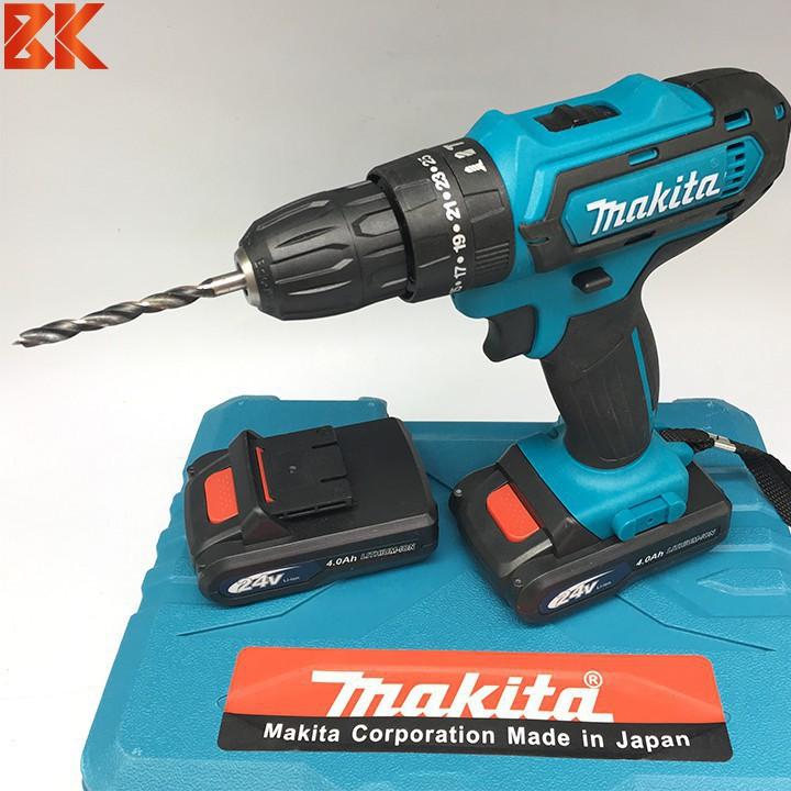 Máy Khoan Pin MAKITA 24V – 2 chức năng – Pin chuẩn 5 CELL 4.0Ah - Máy Bắt Vít MAKITA 24V - 100% Lõi đồng