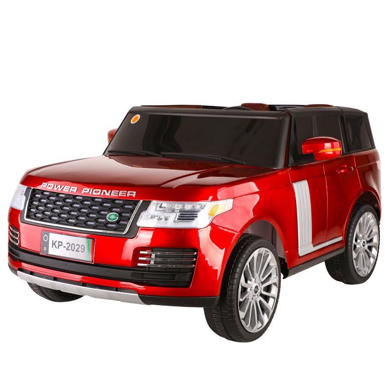 Ô tô xe điện SUV RANGROVER KP 2029 cho bé 2 ghế da 4 động cơ (Đỏ-Đen-Trắng)