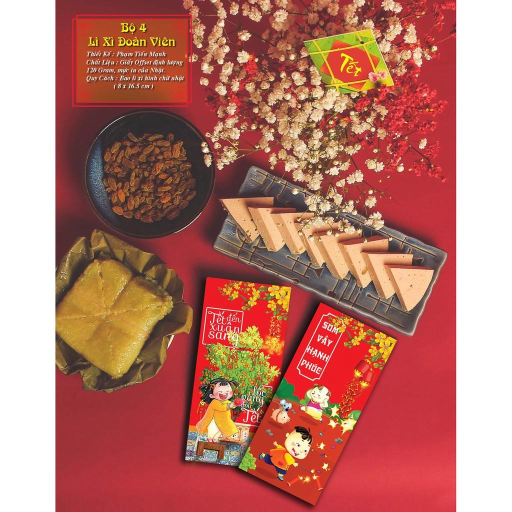 Combo 100 Bao Lì Xì Tết Tân Sửu 2022 Giao Đủ Mẫu